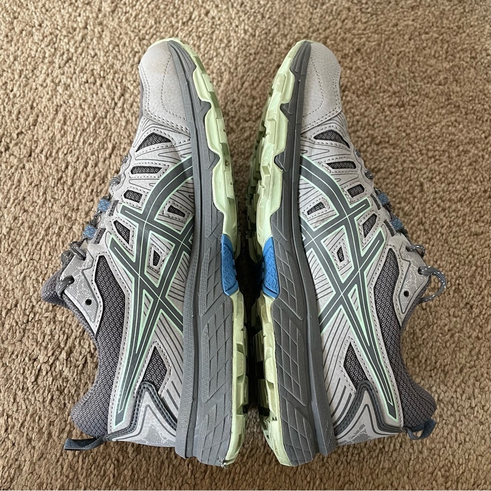 ASICS Gel Venture 7 Trail Shoe Women’s 9 Gray and Mint Athletic Sneakers - Picture 9 of 11